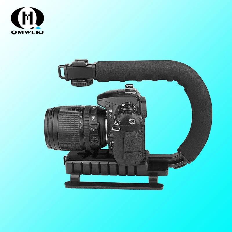 

C Shaped Holder Grip Video Handheld Stabilizer for DSLR Nikon Canon Sony Camera and Light Portable SLR Steadicam for Gopro