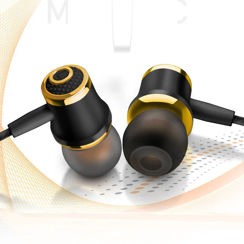 

Electroplate Sport Wired In-ear 3.5mm Portable Game Headset Bass Stereo Earphones with Microphone for Smartphone