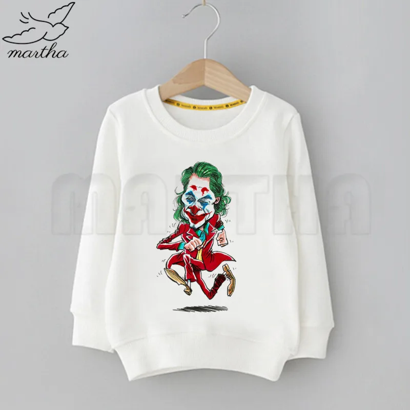 Детская толстовка с забавным принтом «Joker Joaquin Phoenix»; однотонные толстовки с капюшоном; модные толстовки с длинными рукавами для мальчиков и девочек; уличная одежда
