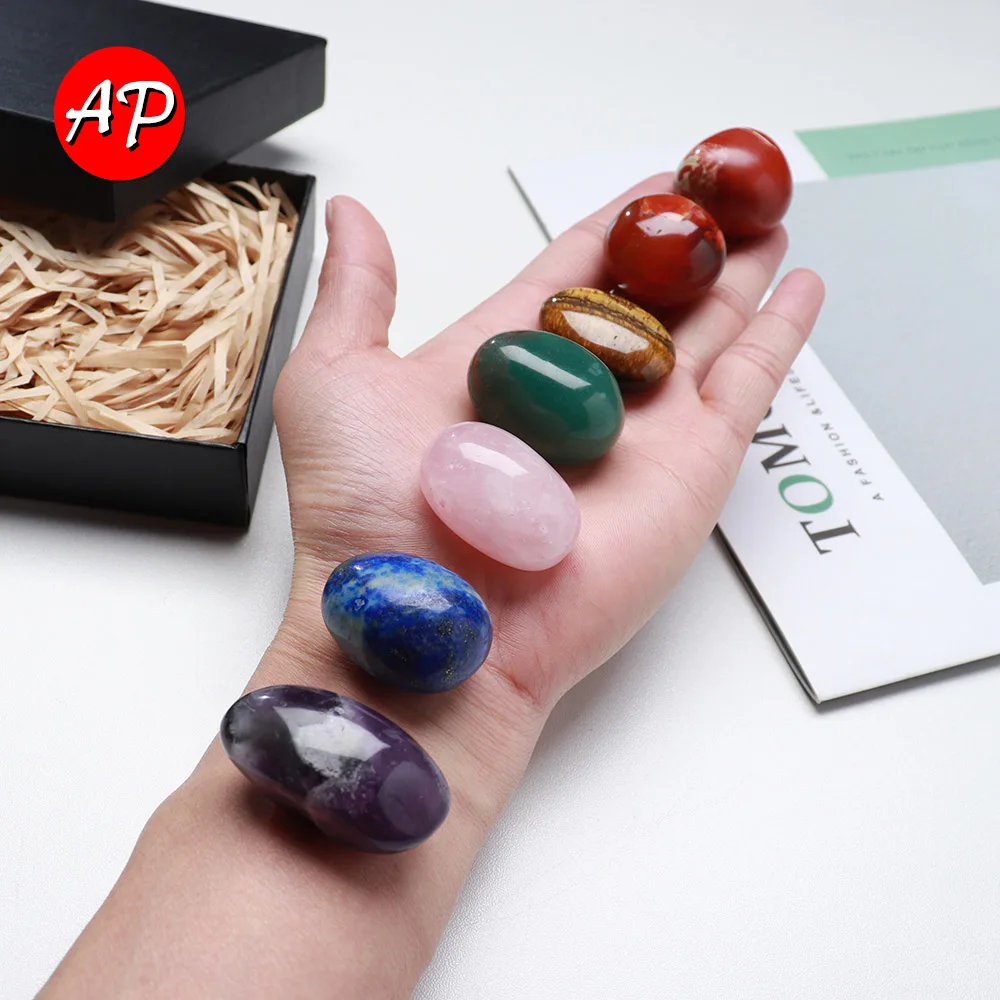 

7 шт./компл. натуральный с украшением в виде кристаллов из Полированного Розового Кварцевый камень Рэйки, лечение чакры украшения дома Йога камни