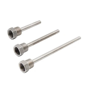 

Dial Thermometer Thermowell 2.5/4/6"L 1/2"NPT Stainless Steel Homebrew Thermowell