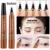 Microblading Ручка Для Бровей Водонепроницаемый Наконечник Вилки Карандаш Для Татуировки Бровей Длительный Профессиональный Тонкий Эскиз Жидкий Карандаш Для Бровей