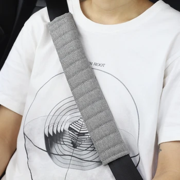 

Car Seat Belt Cover Fabric Shoulder Guard Universal Soft Auto Seat Belt Covers Breathable Shoulder Cushion Protector Safety Belt