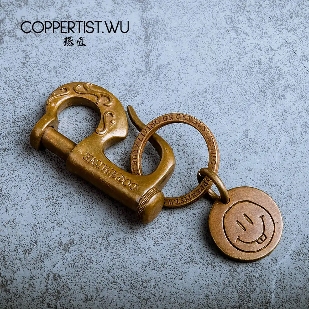 COPPERTIST.WU матросский стиль бронзовый брелок подарок бойфренда ручная работа в
