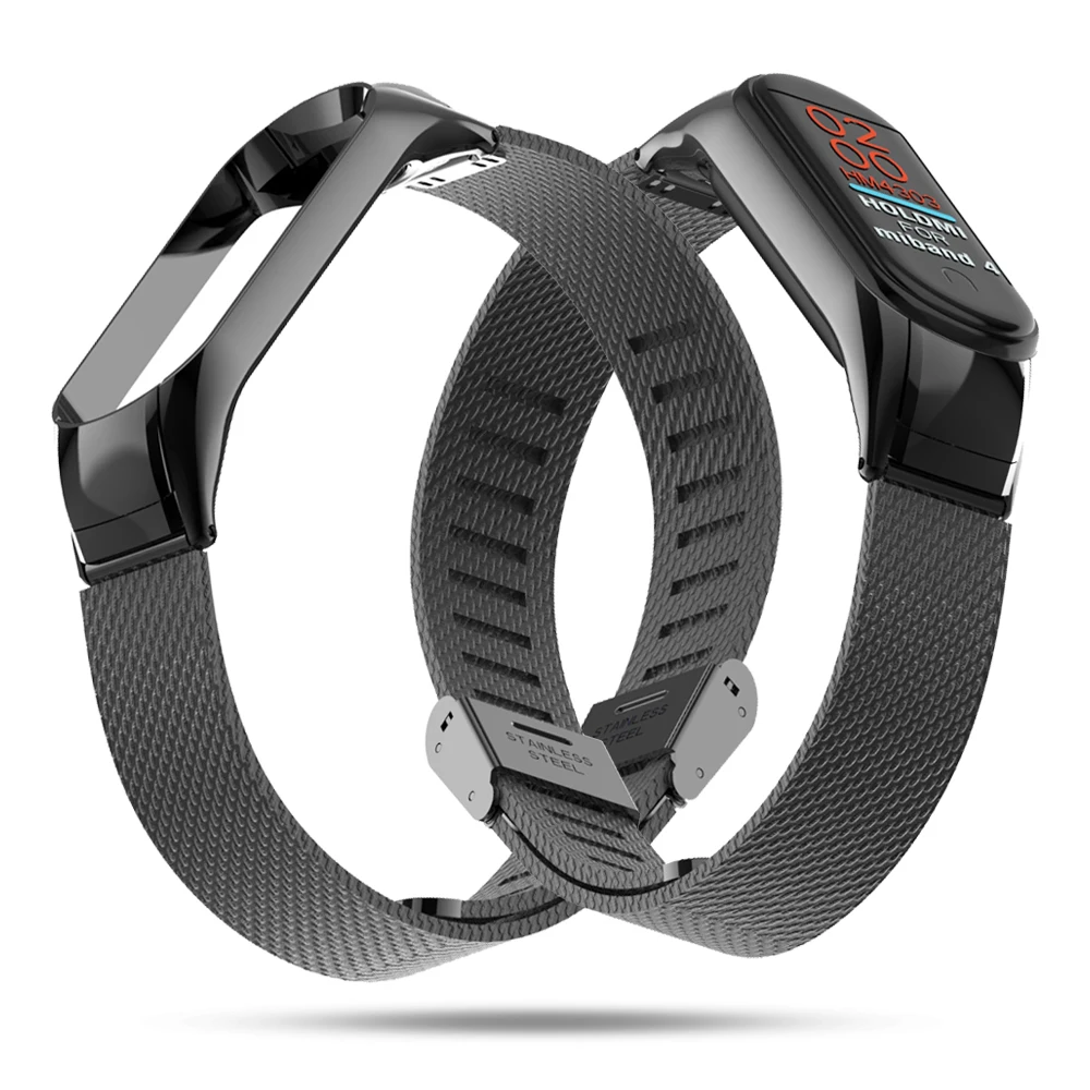 Для Xiaomi mi Band 4 сменный спортивный ремешок с пряжкой металлический на запястье