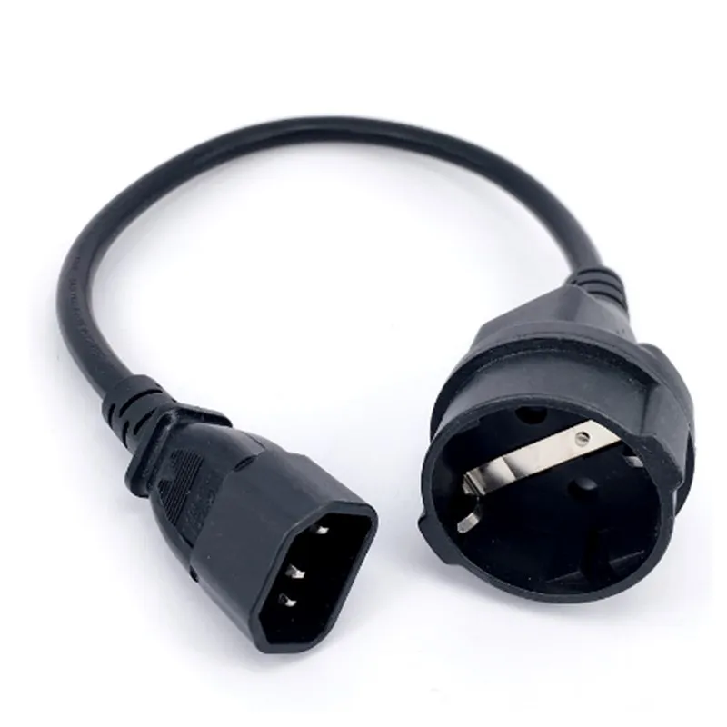 UPS PDU удлинитель питания IEC 320 C14 штекер CEE7/4 Европейский женский адаптер кабель 30cml