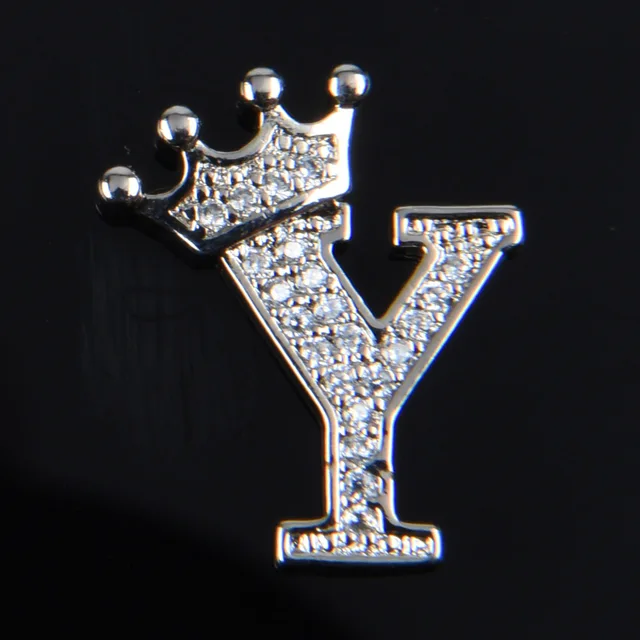 Hot Sale Metal Croc Shoe Charms Crown Letter Bling Rhinestone Shoes Decorations High Quality Butterfly Wristband Accessories g1025