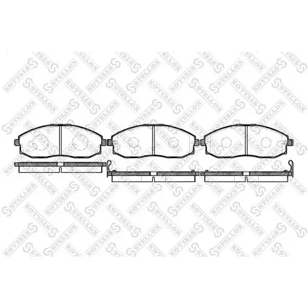 Колодки дисковые п.\ Hyundai H-1/Starex 2.4/2.5D/TD/CRDi 97 STEL