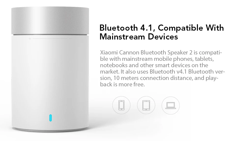 Xiaomi беспроводной Bluetooth динамик 2 Bluetooth 4,1 металлический Handfree микрофон мини динамик Встроенный литиевый аккумулятор динамик