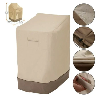 

210D Oxford Waterproof Outdoor Patio Furniture Stackable Foldable Chair Cover Waterproof Dust cover For Outdoor Single Stackable