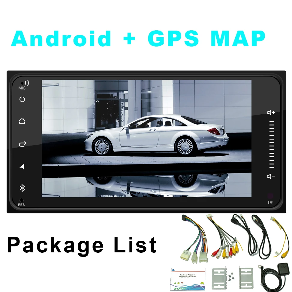 2 Din автомагнитола для Toyota Corolla мультимедийный плеер Android автомобильный стерео радио Wifi Зеркало Ссылка Авторадио камера заднего вида U диск - Цвет: Radio Only