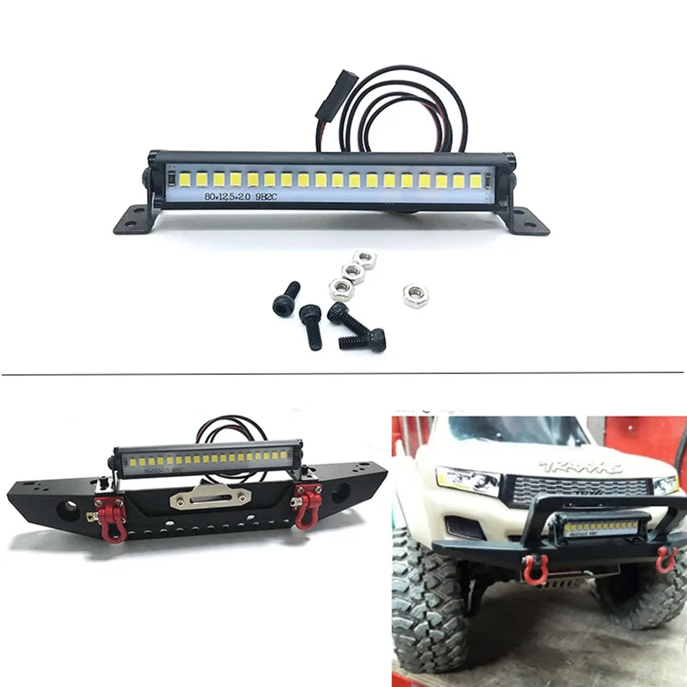 RC Car Spotlight Roof Lamp Light Bar Set for 1/10 RC Climbing Car SCX10 D90 TRX4 