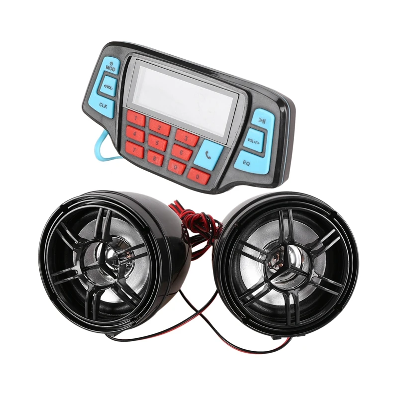 Музыкальный MP3-плеер для мотоцикла аудио громкая связь Bluetooth стереоколонка