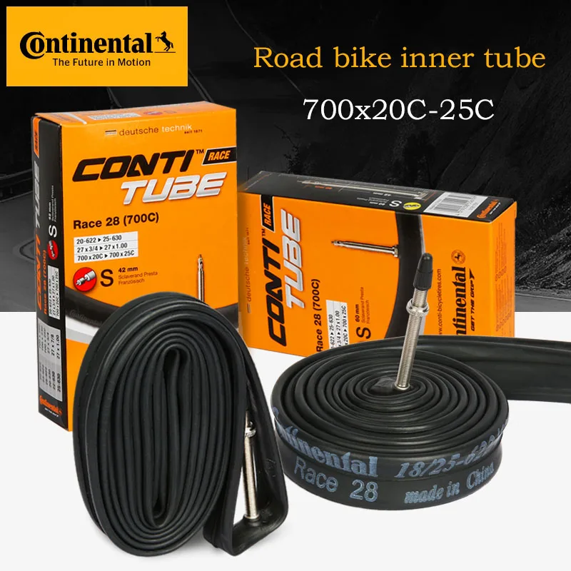 Continental Race 28 700x20-25c - Tubos Interiores Para Bicicleta, Válvula Presta De 1.654 In De Largo, Paquete De 2 - Foto 8