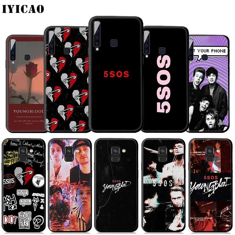 IYICAO 5 Seconds Of Summer Soft Case for Samsung Galaxy A9 A7 A8 A6 Plus 2018 A3 A5 2017 2016 & J6 Cover |
