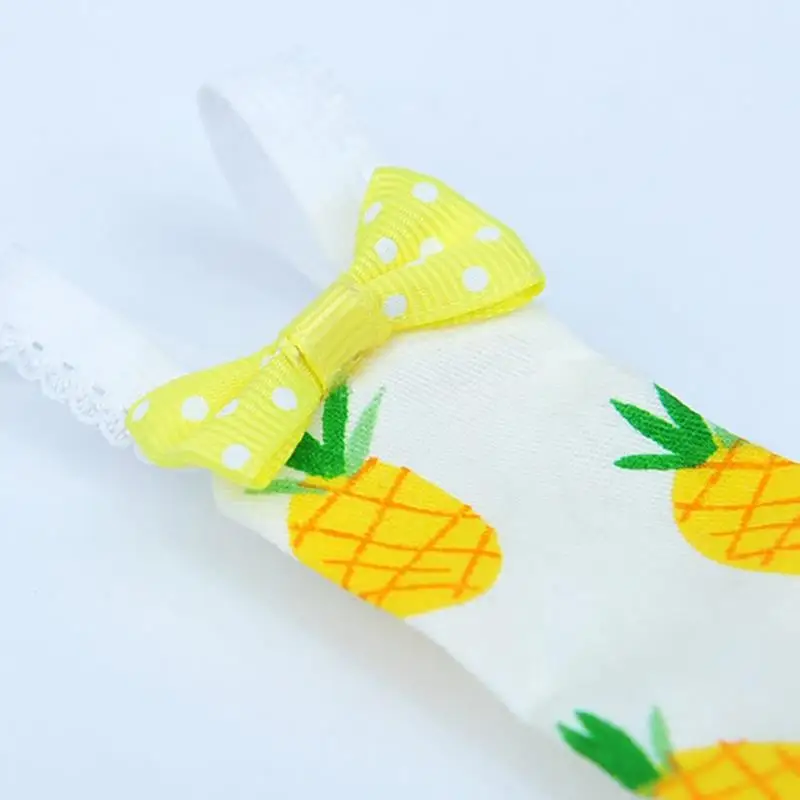 1pc Bird Diaper Cotton Washable Pineapple Watermelon Printing Breathable Parrots Nappy Bird Flight Suit Pet Clothing Accessories