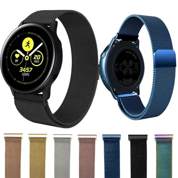 

Applicable To Galaxy Watch Active Milan Steel Band 20mm Milanese Watchband for Samsung Smart Watch