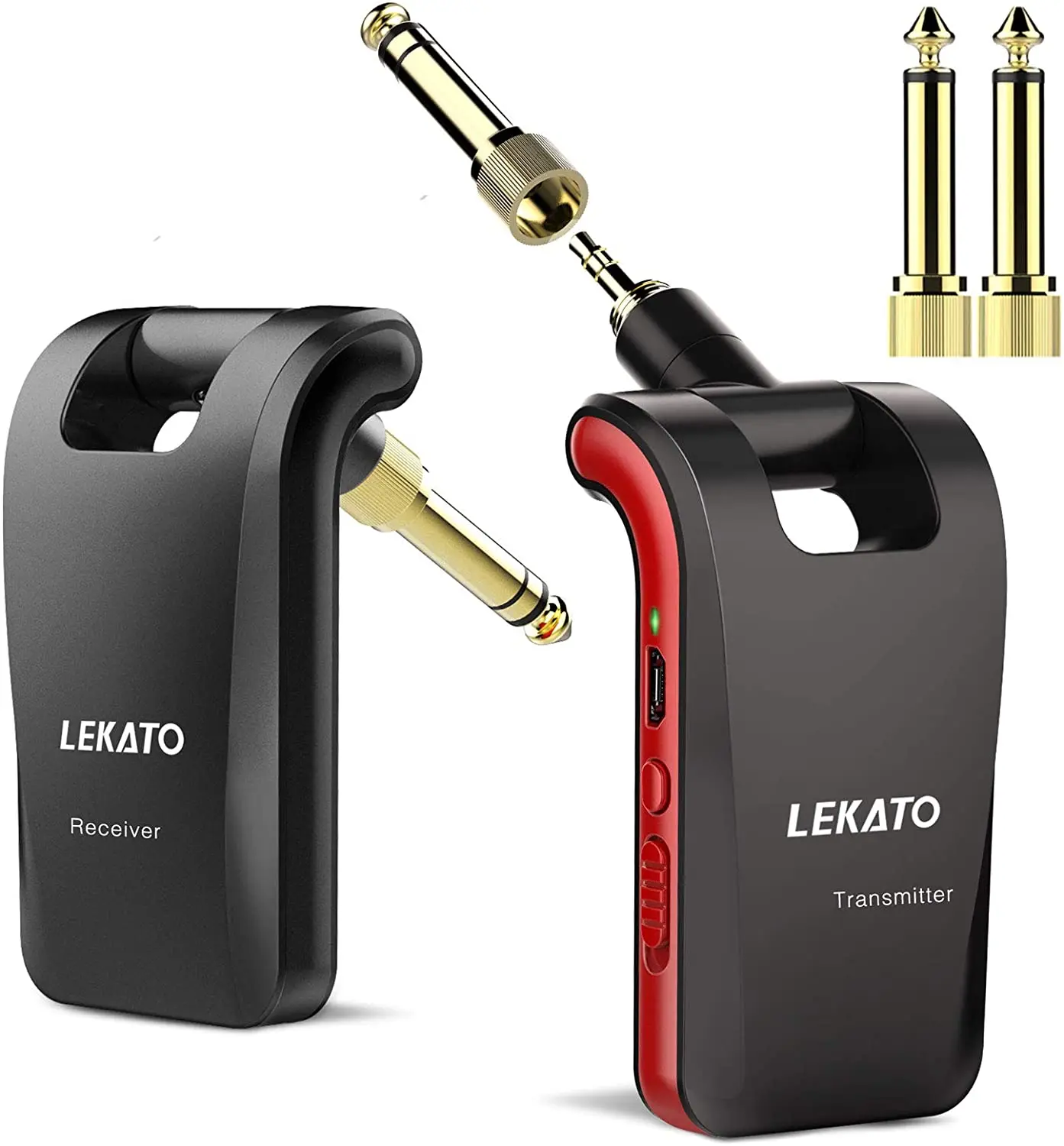 LEKATO WS-60 Беспроводная гитарная система 2 4 ГГц стандартная стерео в 1 розетка 6