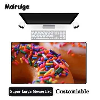 

Mairuige Big Promotion Large Size Multi-size Locked Mouse Pad Super donut Pattern PC Computer Notebook Desk Mat