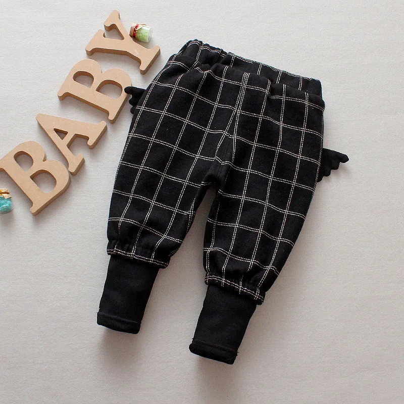 Зимние стильные бархатные штаны-шаровары для маленьких девочек; коллекция года; леггинсы в Корейском стиле для девочек; трендовая модель