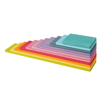 

Large Size Rainbow Building Blocks Boards Gifts Stacker Early Learning Toy
