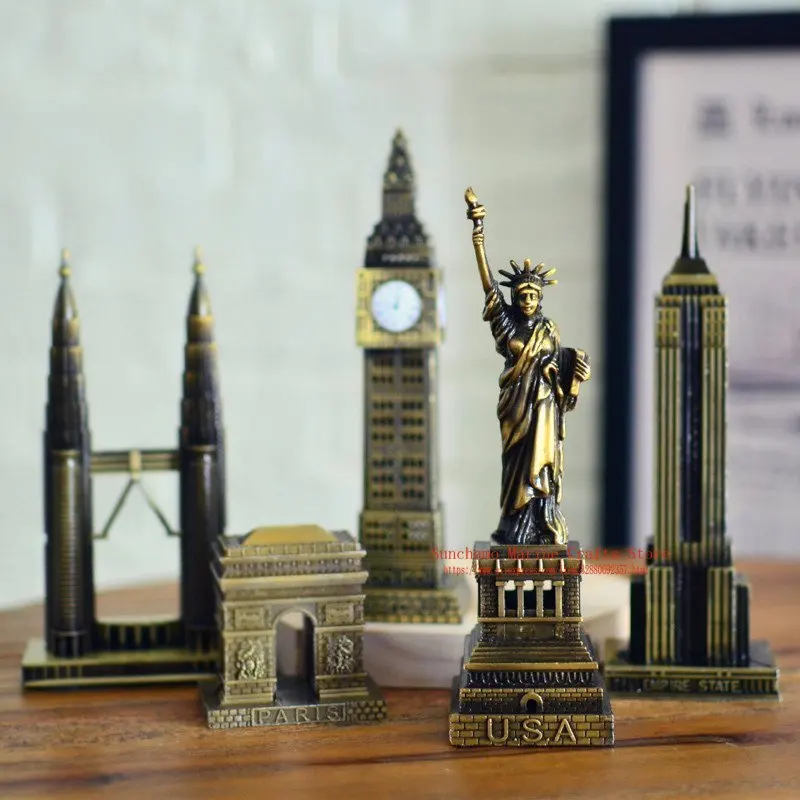 New 3d World Famous Landmark Building Metal Models Eiffel Tower