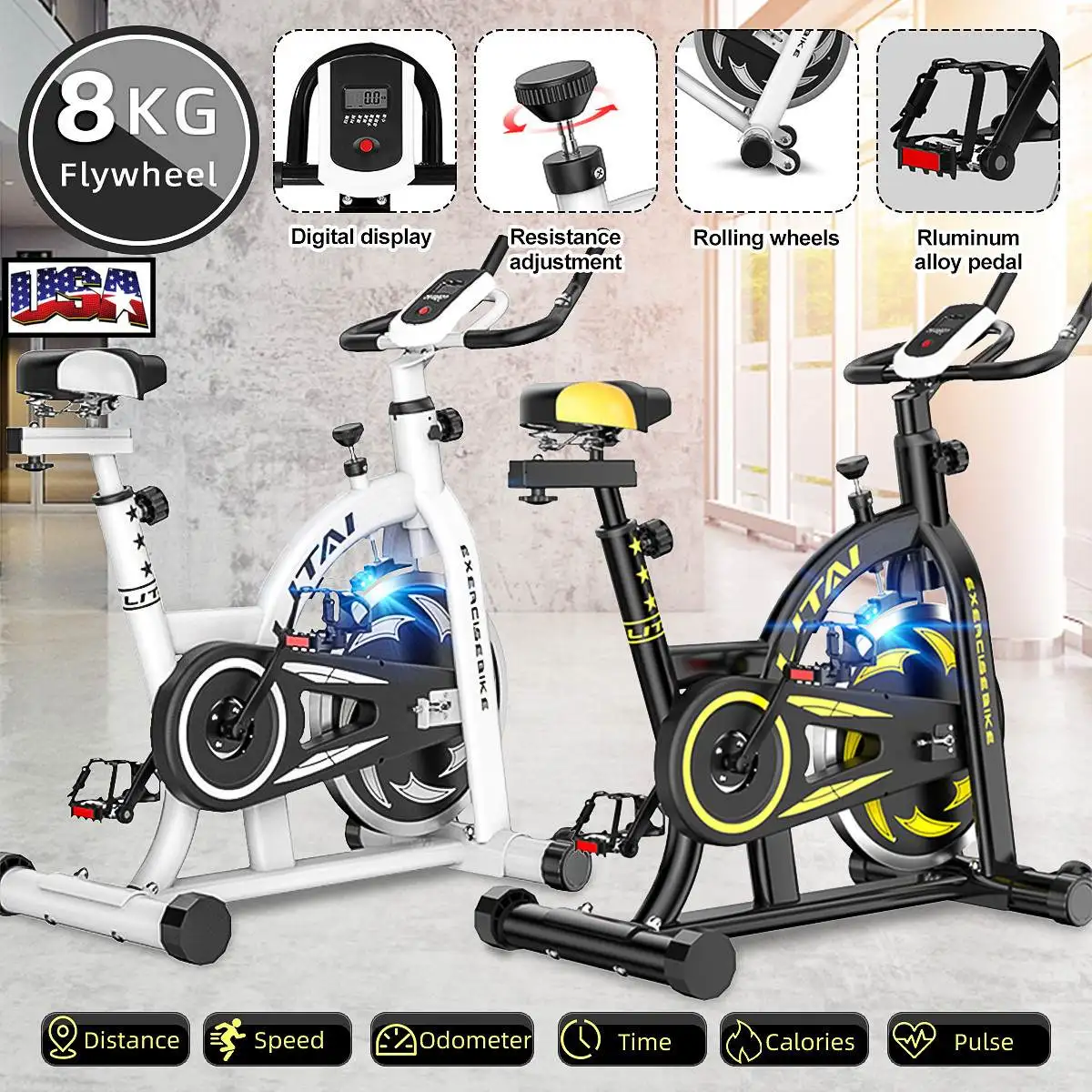 Indoor Exercise Bike Cycling Intelligent Spinning Bikes Weight Loss