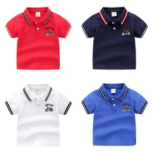 Футболка-поло для мальчика г. Летние новые стильные повседневные топы с героями мультфильмов в Корейском стиле, футболка для мальчиков