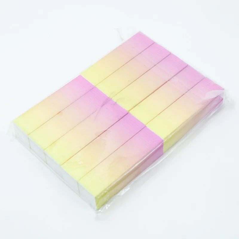 Напрямую от производителя продаем высокоэластичные хлопковые цветные кусочки радужного цвета ed тусклый лак Quad Box для обучения ногтей шлифовальный блок