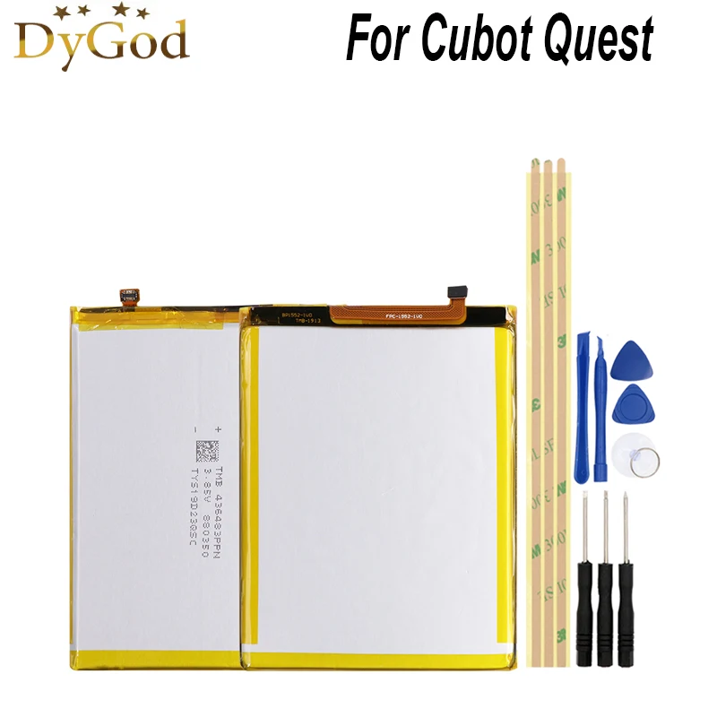 

4000mAh For Cubot Quest Battery High Quality Replacement Accessory Accumulators for Cubot Quest mobile phone Battery+tools