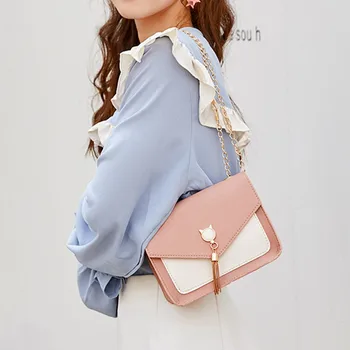 

&40 Crossbody Bags For Women Cover Fringe Shoulder Small Square Bag Messenger Cat Mobile Phone Bag Purses And Handbags Bag