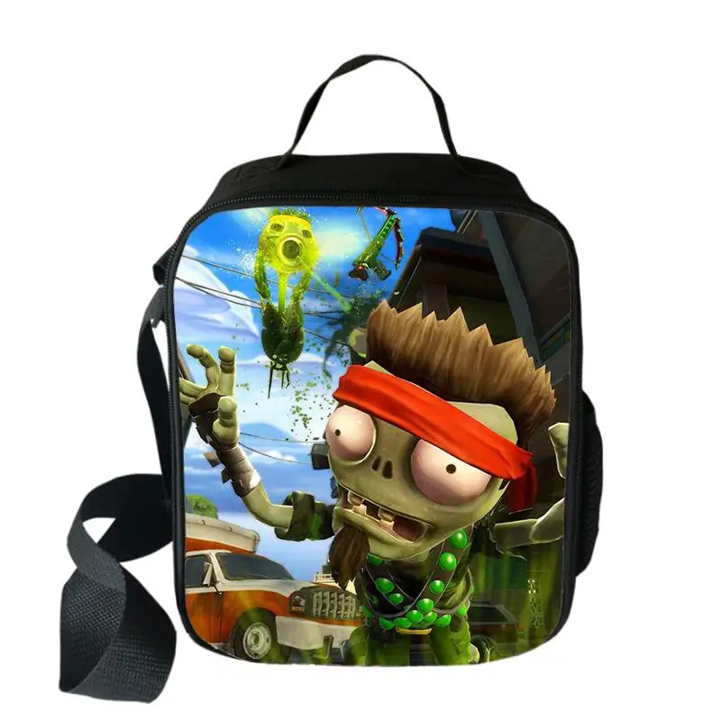 Растения против Зомби Супер Марио сумка-холодильник мультфильм девушки портативный тепловой еды сумки для пикника для школы мальчиков сумка для обедов Tote - Цвет: 010