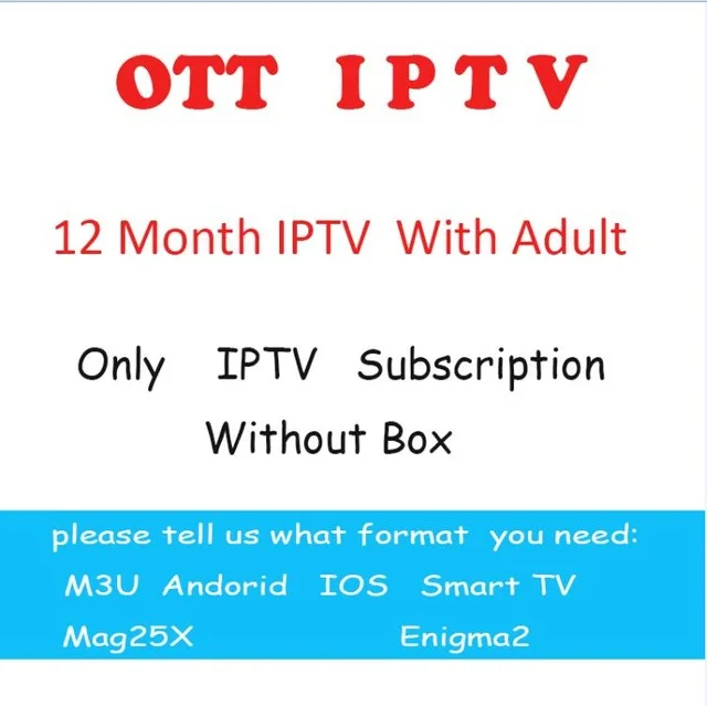 1 year IPTV EN adult Европа Турция Португалия Италия IP ТВ подписка 6700+ Live Франция Великобритания Немецкий Арабский голландский Швеция Смарт ТВ для Android ТВ коробка m3u - Цвет: 1 year IPTV EN adult