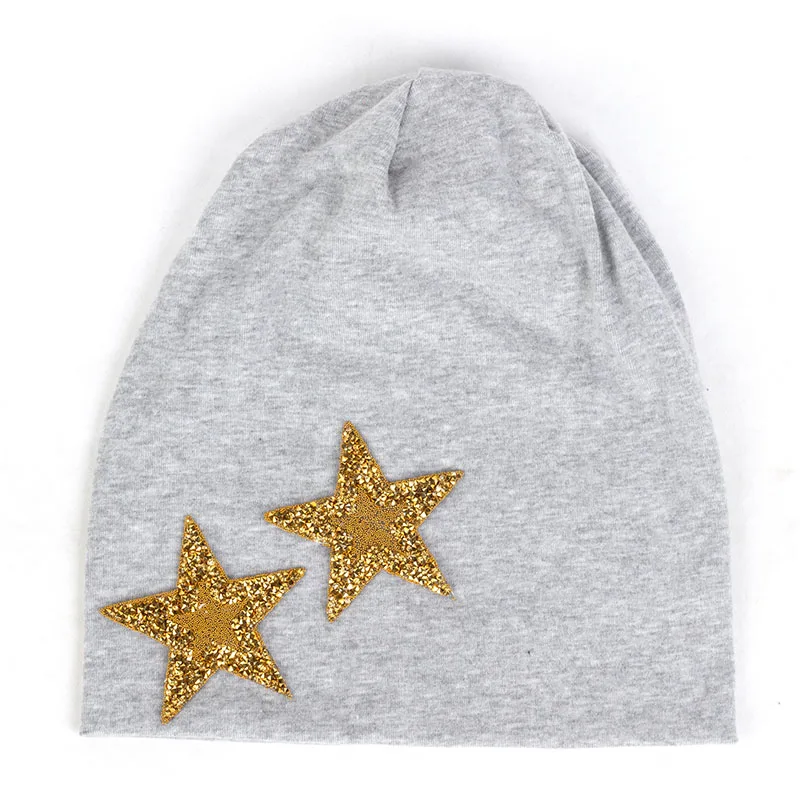 Gold Light gray Женские модные шапки со стразами, хлопковые мешковатые шапки, женские осенние зимние теплые шапки, шапочки, мешковатая шапка, шапки - Цвет: Gold Light gray