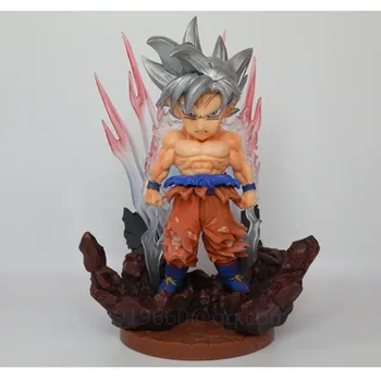 

Anime Dragon Ball Goku Son Kakarotto Super Saiyan Ultra Instinct Battle Version PVC Action Model Toy Statue Free Shipping G437