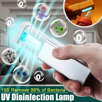 

Portable Mini UV Light Sanitizer Sterilizer Box 10S for Face Masks Smartphone Tableware Beauty Nail Tools Kills 99.9% of Germs