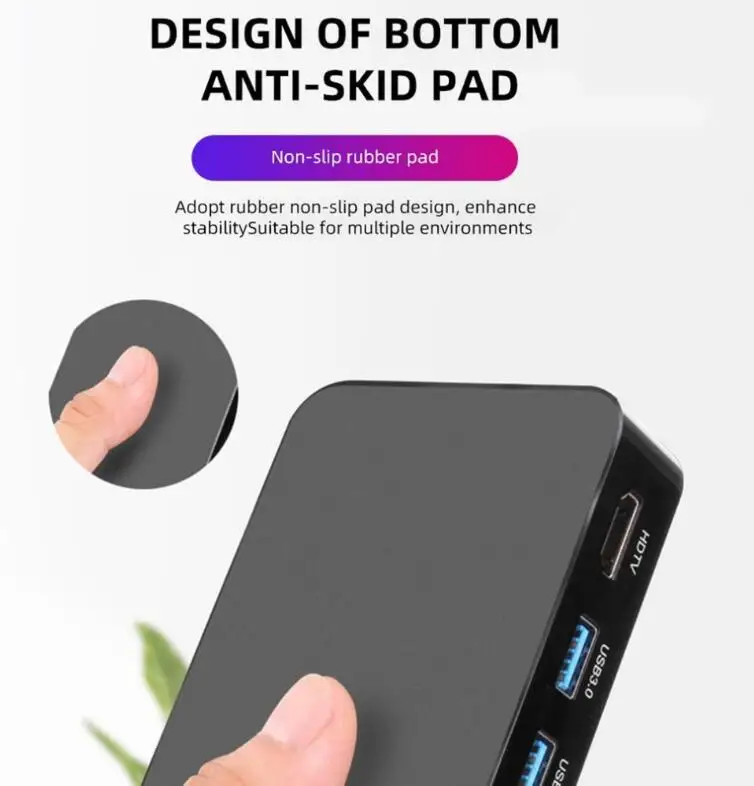 Многопортовый концентратор док-станция адаптер USB C концентратор тип C к HDMI 4K USB 3,0 SD/TF кард-ридер конвертер для Macbook samsung S8 S9