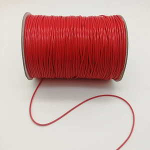 0.5/ 0.8/ 1.0/ 1.5/ 2.0mm Red Waxed Cord Waxed Thread String Strap Necklace Rope Bead For Bracelet DIY