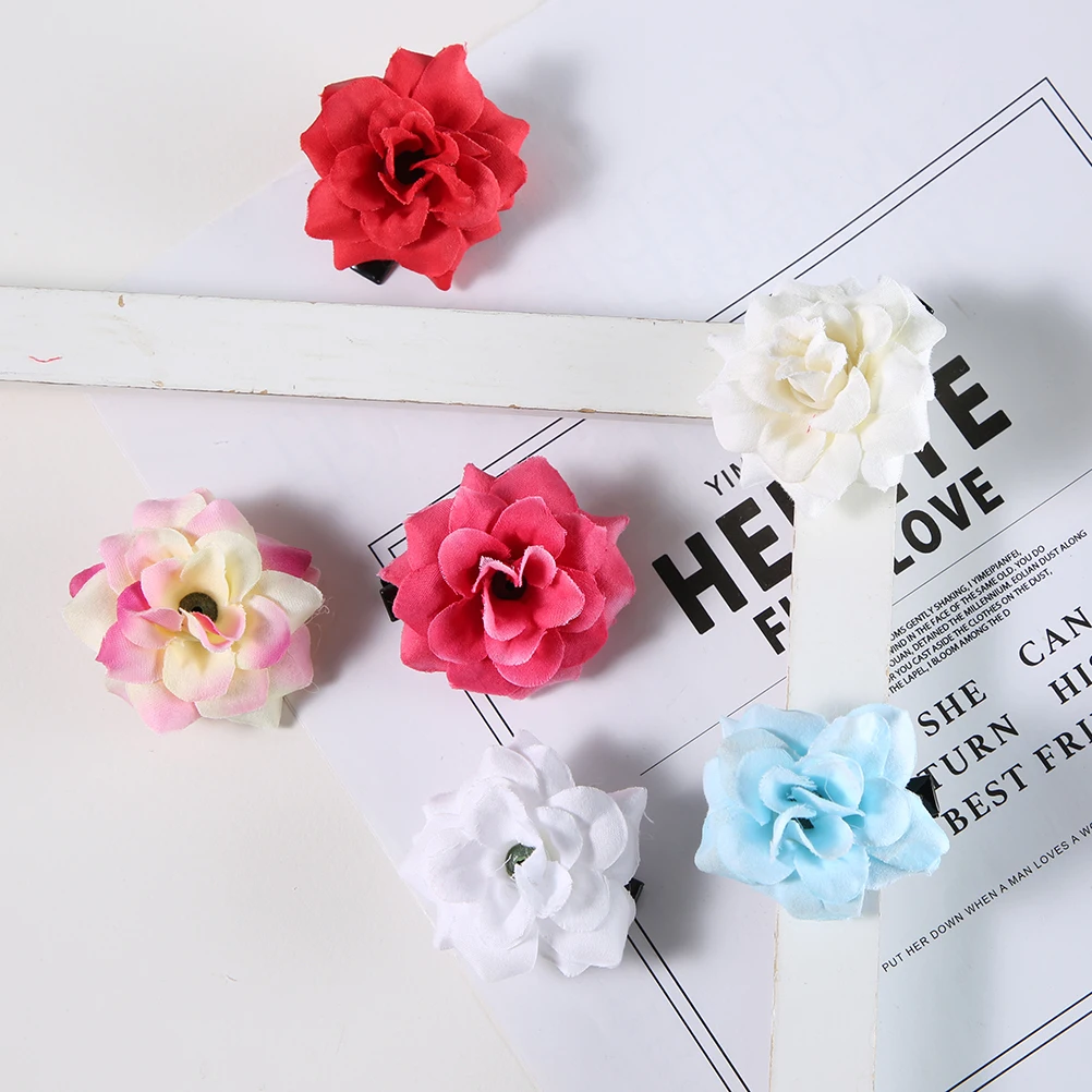 Flower Elastic Hair Band Scrunchy Gum Hair Accessories For Women Rubber