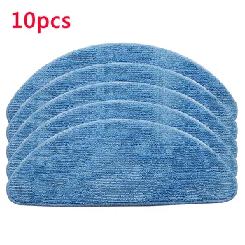 

10Pcs Mop Cloths, Cleaning for ilife v3S/v3L/v3s pro/v5/v5s/v5s pro/x5/v50/55 Robot Vacuum Cleaner Parts Mop Brush Replacement