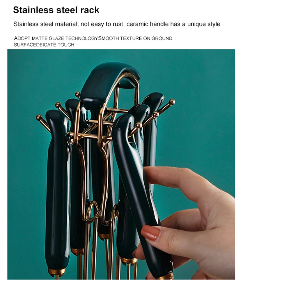 Kitchenware Set Nordic Style Luxury 304 Stainless Steel Dark