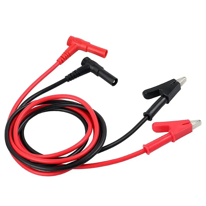 

Pair Banana Plug to Alligator Clip Test Lead Crocodile Clip Lab Test Cable with Banana Plug Heavy Duty 1M Long for Multimeter