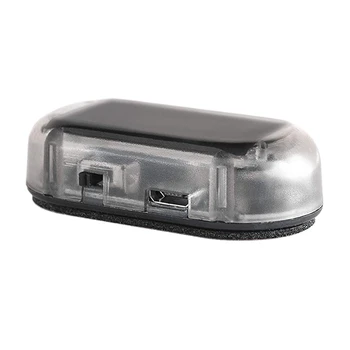 

NEW-Car Solar Power Simulated Dummy Alarm Warning Anti-Theft Led Flashing Security Light Fake Lamp