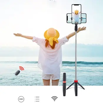 

Portable Selfie Stick Adjustable Telescopic Tripod Foldable Phone Stand Holder