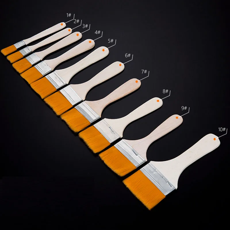 Paint Brushes 1-12 Pcs Nylon Hair Oil Watercolor etc. Different Size for School Art