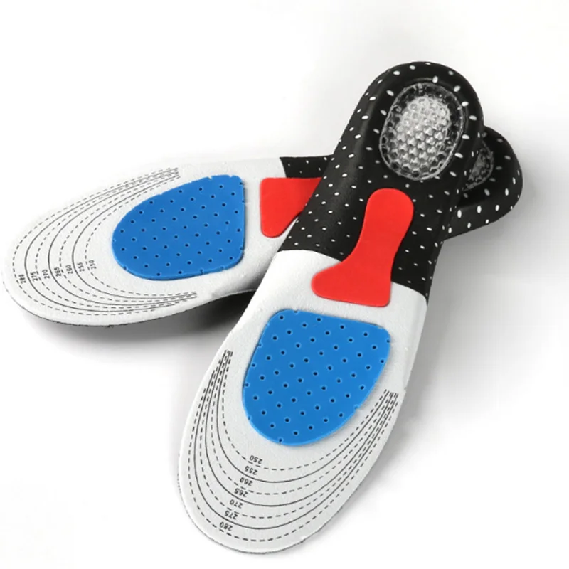 Cuttable Silicone Insoles for Shoe Men Women Orthotic Arch Support Sport Shoe Pad Soft Running Insert Cushion Memory Foam Insole