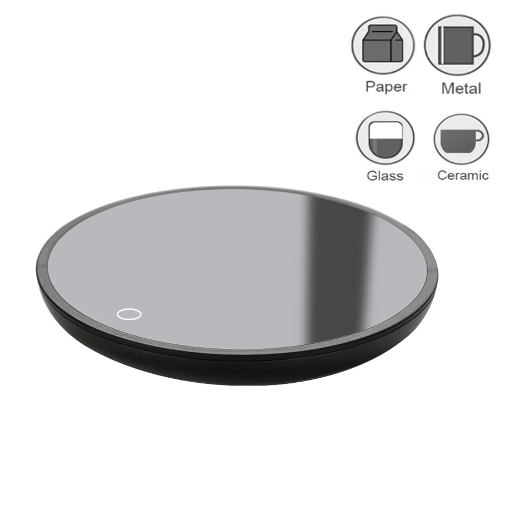 Calentador eléctrico de café, tazón taza, té de la leche, almohadilla táctil, temperatura ajustable, 220V, 15W
