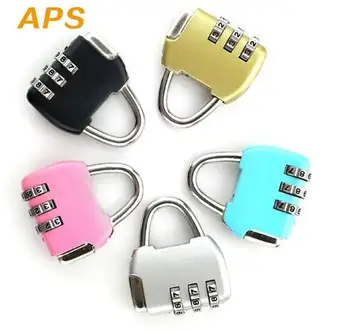

Travel Padlock Anti-theft Backpack Small Padlock Resettable 3 Digit Combination Suitcase Password Code Lock Luggage Lock