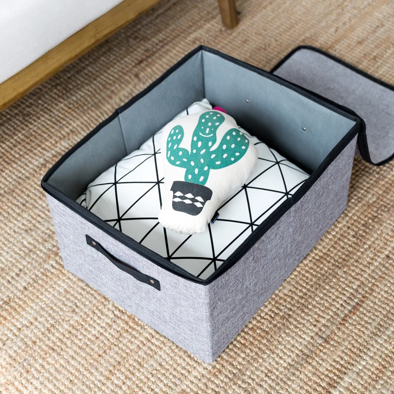 Clothes Storage Box Cotton Linen Underware Drawer Organizer