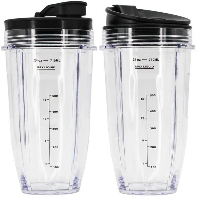 Blendin 2 Pack 32 Ounce Cup with Sip N Seal Lids, Compatible with